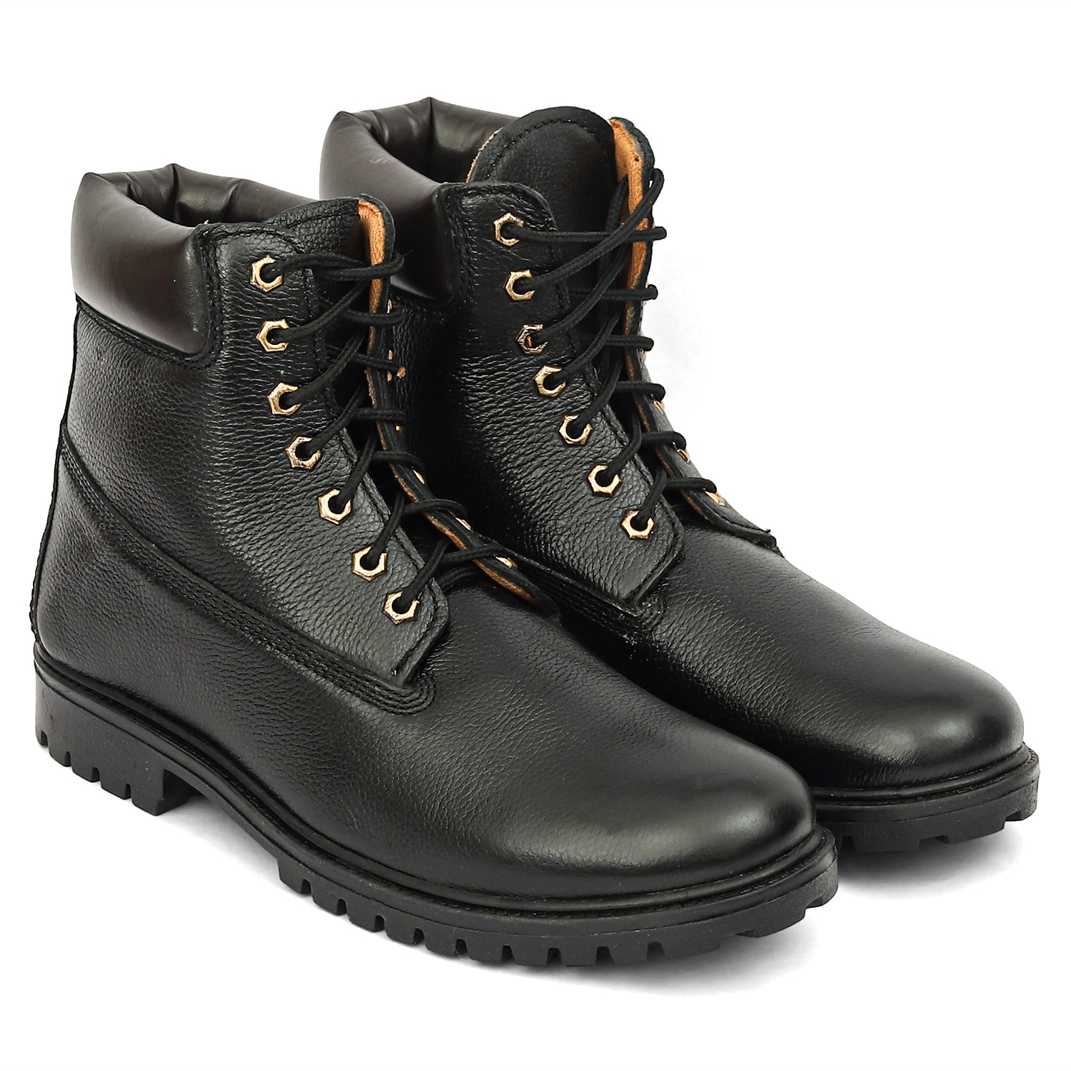 Jack Marc High Ankle Leather Boots